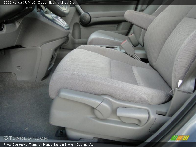 Glacier Blue Metallic / Gray 2009 Honda CR-V LX