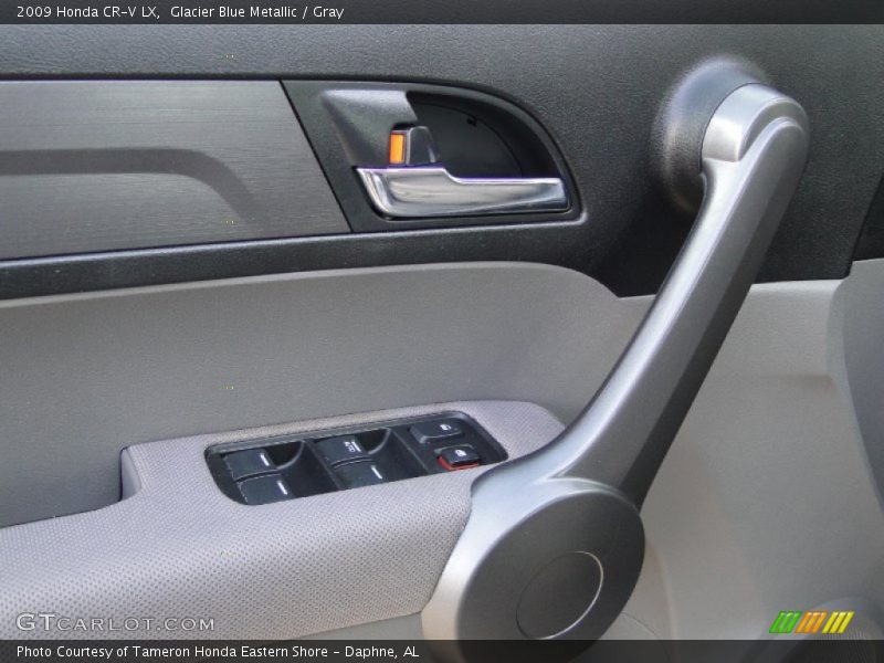 Glacier Blue Metallic / Gray 2009 Honda CR-V LX