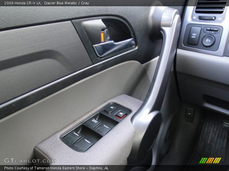 Glacier Blue Metallic / Gray 2009 Honda CR-V LX