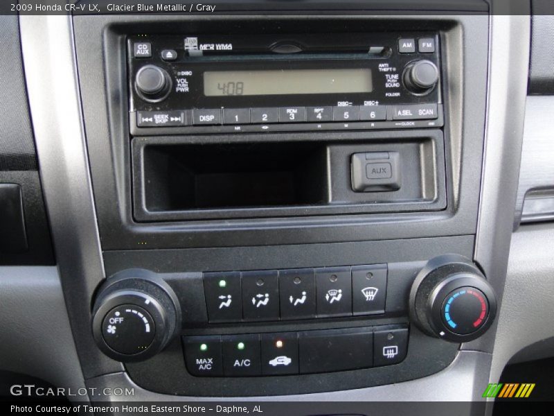 Glacier Blue Metallic / Gray 2009 Honda CR-V LX