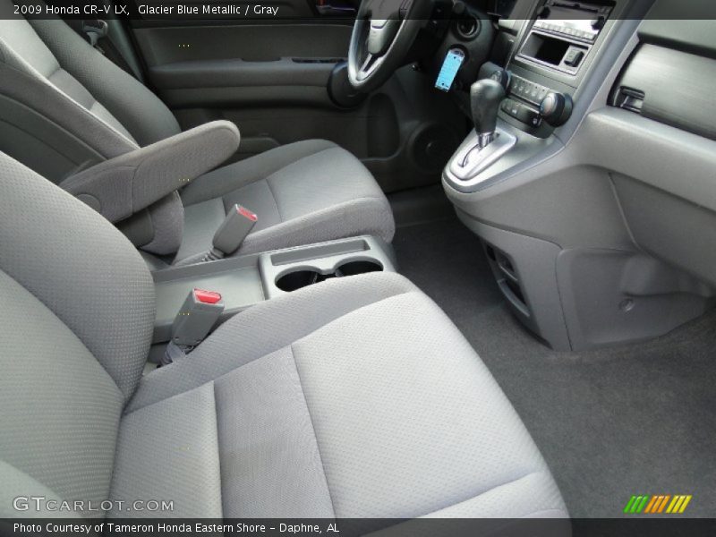 Glacier Blue Metallic / Gray 2009 Honda CR-V LX