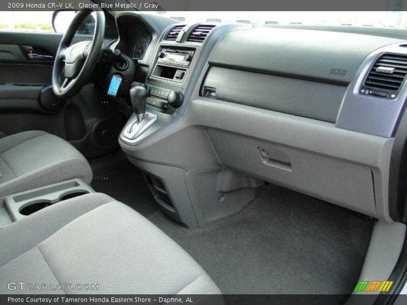 Glacier Blue Metallic / Gray 2009 Honda CR-V LX