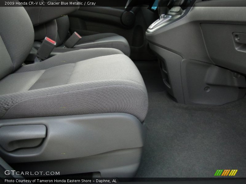 Glacier Blue Metallic / Gray 2009 Honda CR-V LX