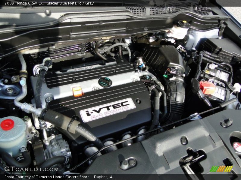 Glacier Blue Metallic / Gray 2009 Honda CR-V LX