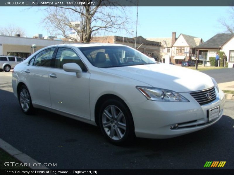 Starfire White Pearl / Light Gray 2008 Lexus ES 350