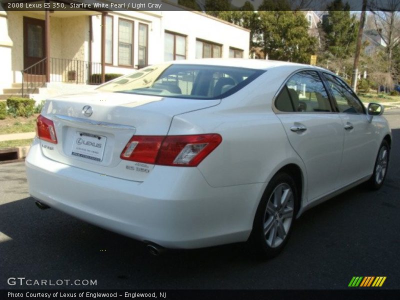 Starfire White Pearl / Light Gray 2008 Lexus ES 350