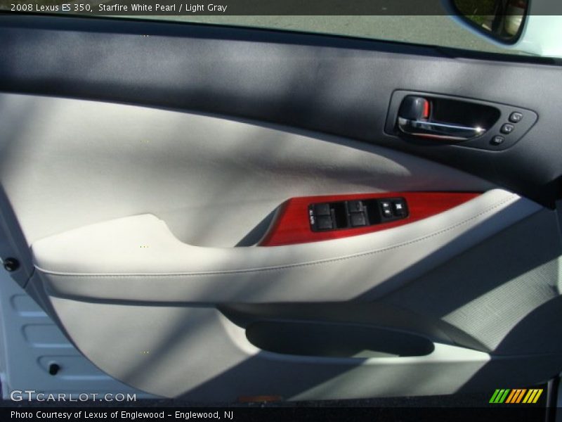 Starfire White Pearl / Light Gray 2008 Lexus ES 350
