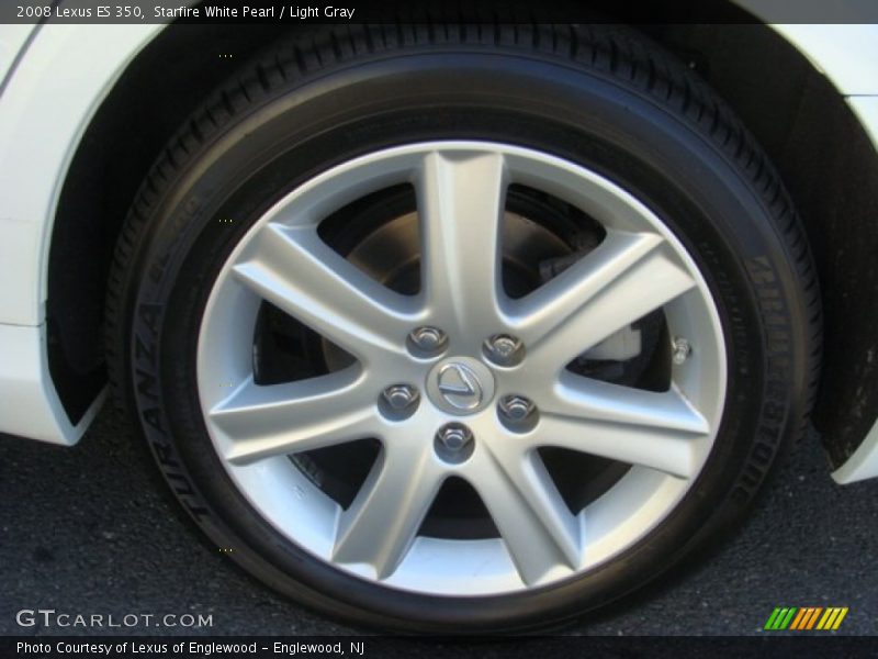Starfire White Pearl / Light Gray 2008 Lexus ES 350