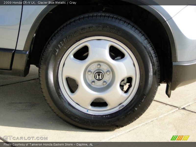 Glacier Blue Metallic / Gray 2009 Honda CR-V LX