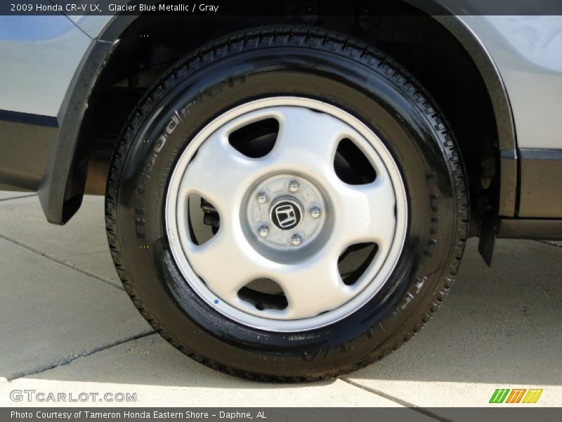 Glacier Blue Metallic / Gray 2009 Honda CR-V LX