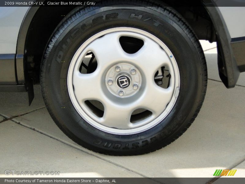 Glacier Blue Metallic / Gray 2009 Honda CR-V LX