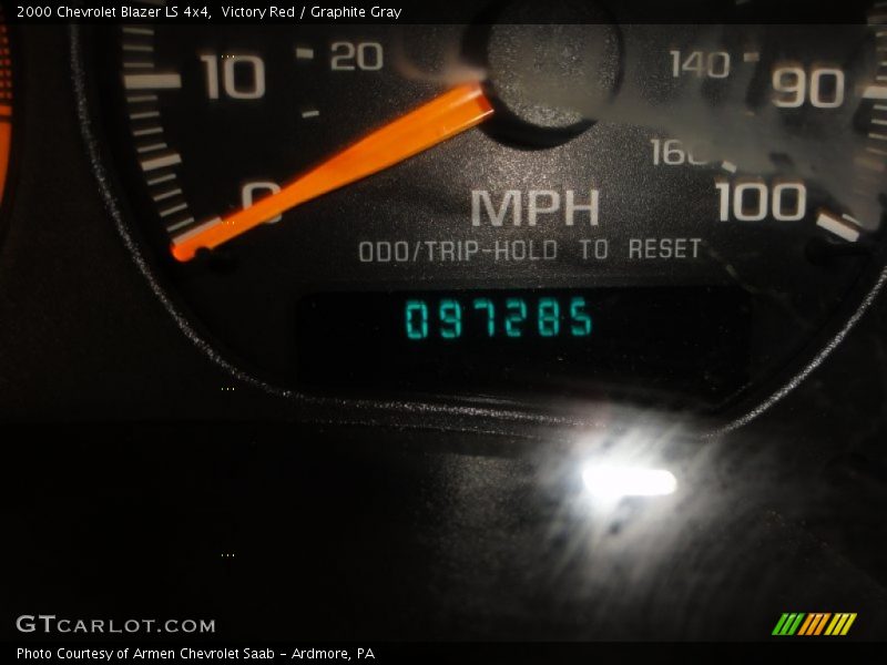 Victory Red / Graphite Gray 2000 Chevrolet Blazer LS 4x4