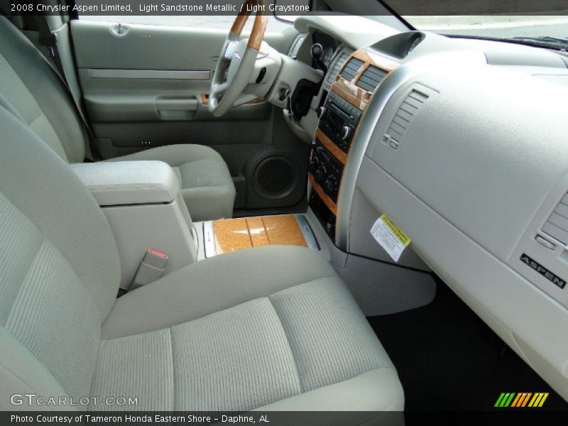 Light Sandstone Metallic / Light Graystone 2008 Chrysler Aspen Limited