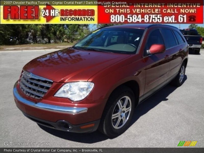Cognac Crystal Pearl / Dark Khaki/Light Graystone 2007 Chrysler Pacifica Touring