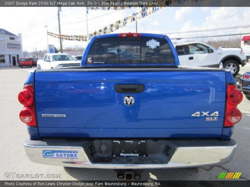 Electric Blue Pearl / Medium Slate Gray 2007 Dodge Ram 2500 SLT Mega Cab 4x4