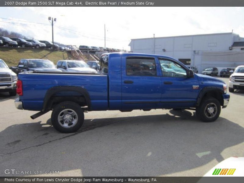 Electric Blue Pearl / Medium Slate Gray 2007 Dodge Ram 2500 SLT Mega Cab 4x4