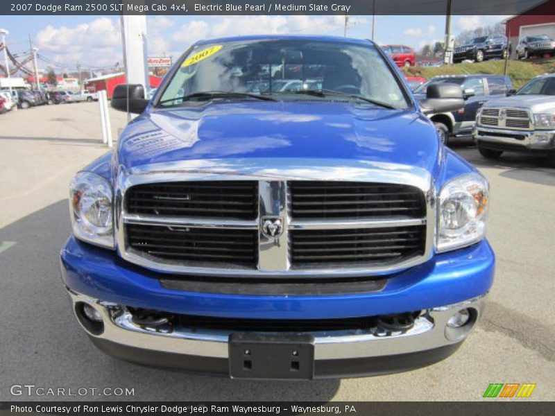 Electric Blue Pearl / Medium Slate Gray 2007 Dodge Ram 2500 SLT Mega Cab 4x4