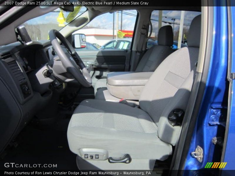 Electric Blue Pearl / Medium Slate Gray 2007 Dodge Ram 2500 SLT Mega Cab 4x4
