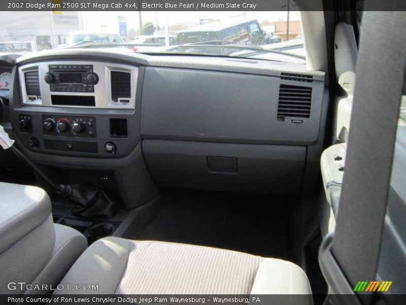 Electric Blue Pearl / Medium Slate Gray 2007 Dodge Ram 2500 SLT Mega Cab 4x4