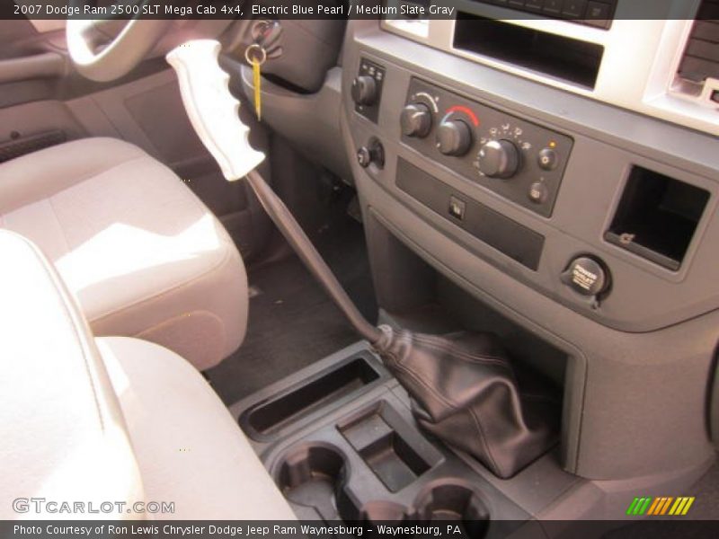 Electric Blue Pearl / Medium Slate Gray 2007 Dodge Ram 2500 SLT Mega Cab 4x4