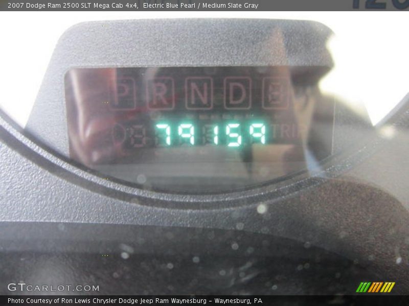 Electric Blue Pearl / Medium Slate Gray 2007 Dodge Ram 2500 SLT Mega Cab 4x4