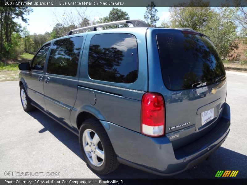 Blue Granite Metallic / Medium Gray 2007 Chevrolet Uplander LT