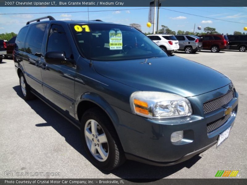 Blue Granite Metallic / Medium Gray 2007 Chevrolet Uplander LT