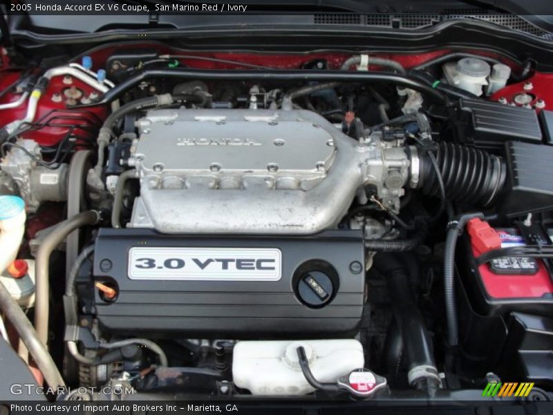  2005 Accord EX V6 Coupe Engine - 3.0 Liter SOHC 24-Valve VTEC V6