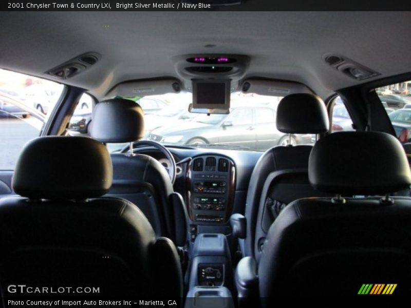 Bright Silver Metallic / Navy Blue 2001 Chrysler Town & Country LXi