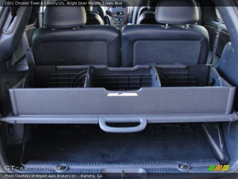 Bright Silver Metallic / Navy Blue 2001 Chrysler Town & Country LXi