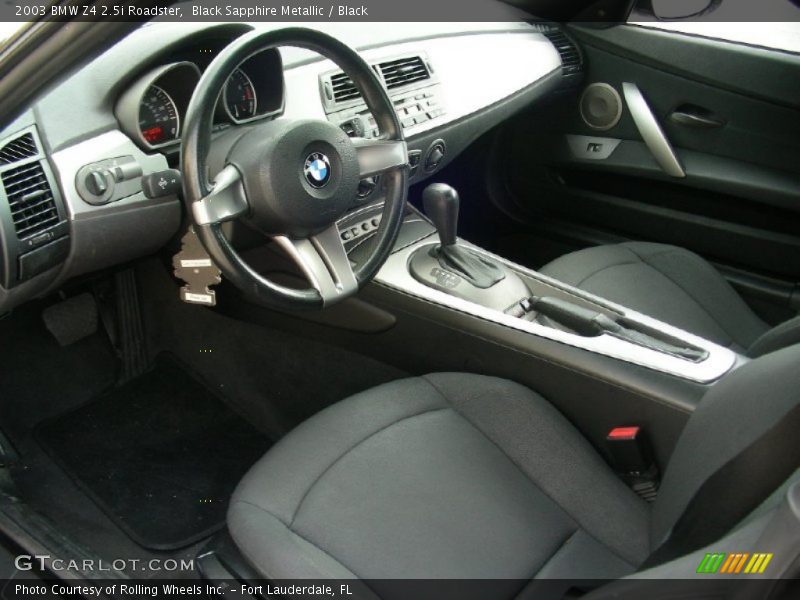 Black Sapphire Metallic / Black 2003 BMW Z4 2.5i Roadster