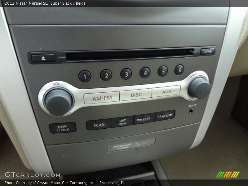 Super Black / Beige 2012 Nissan Murano SL