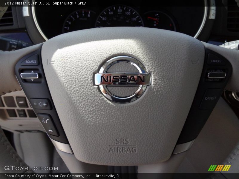 Super Black / Gray 2012 Nissan Quest 3.5 SL