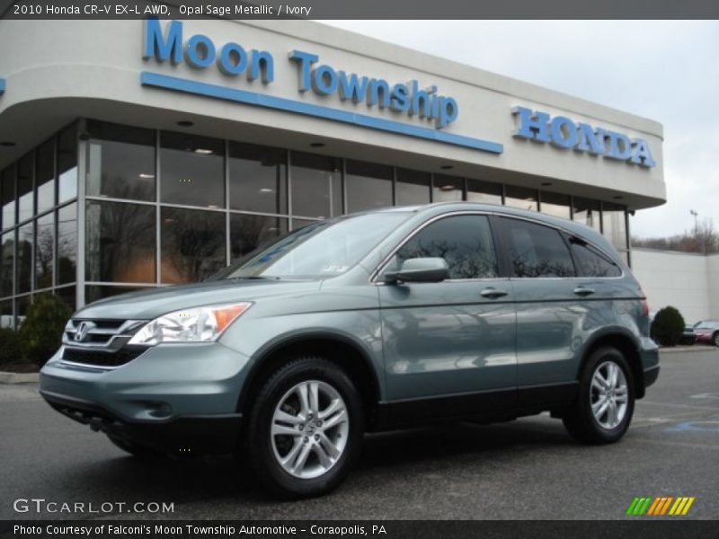 Opal Sage Metallic / Ivory 2010 Honda CR-V EX-L AWD
