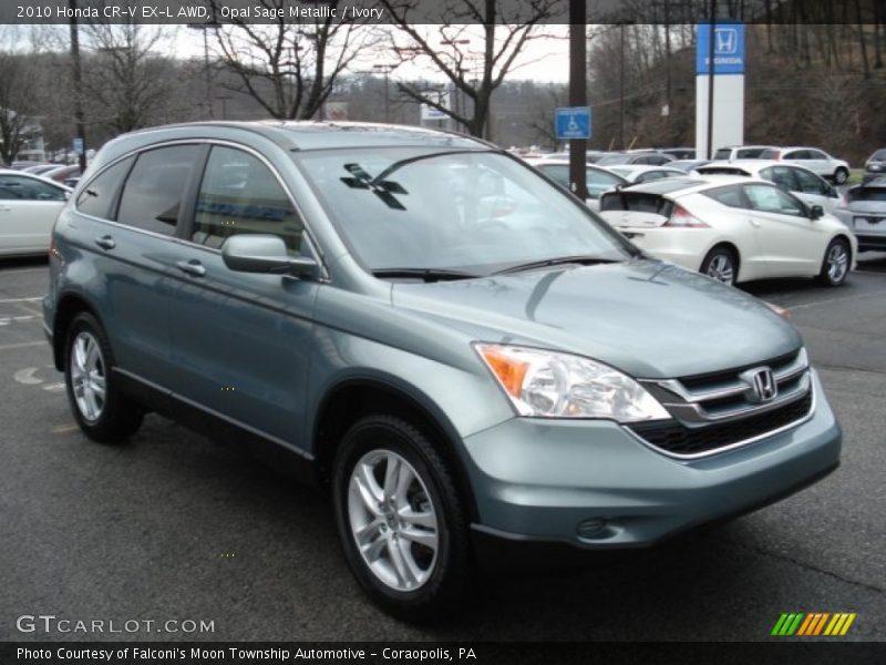 Opal Sage Metallic / Ivory 2010 Honda CR-V EX-L AWD
