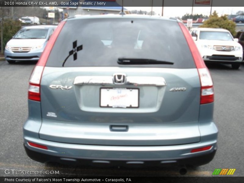 Opal Sage Metallic / Ivory 2010 Honda CR-V EX-L AWD