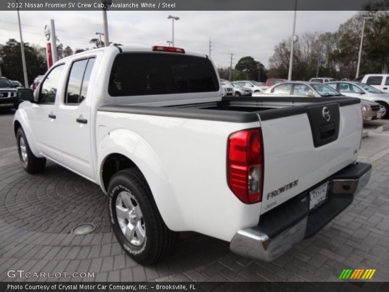 Avalanche White / Steel 2012 Nissan Frontier SV Crew Cab