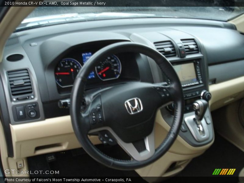 Opal Sage Metallic / Ivory 2010 Honda CR-V EX-L AWD