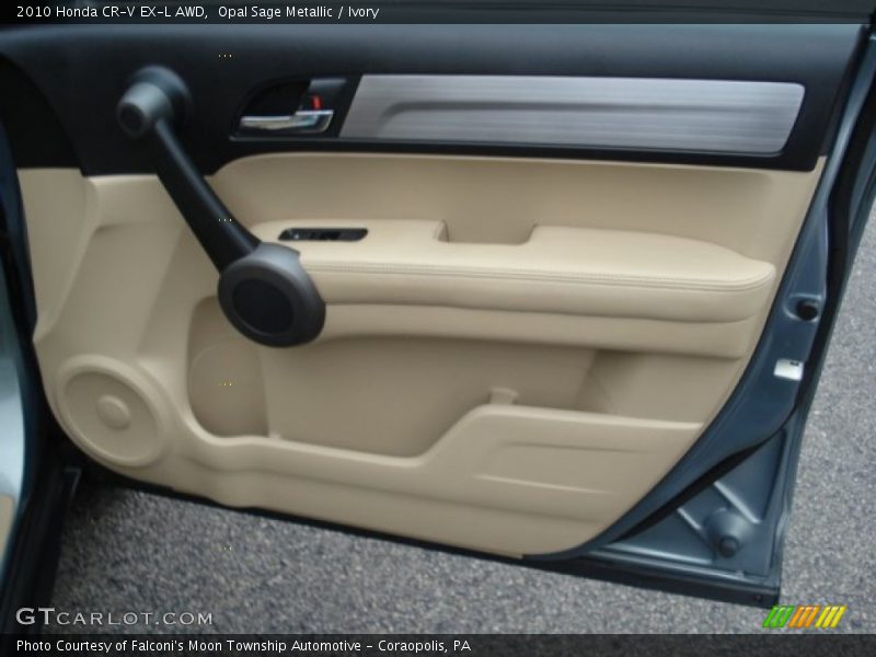 Opal Sage Metallic / Ivory 2010 Honda CR-V EX-L AWD
