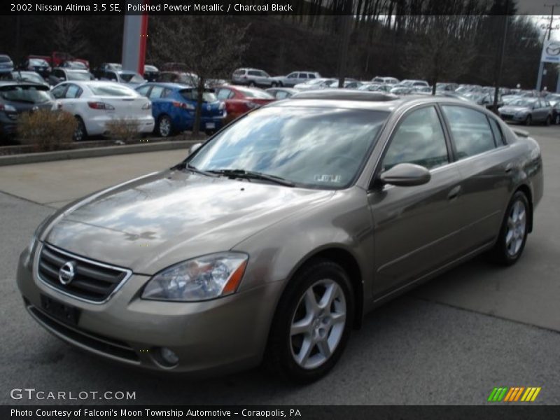 Polished Pewter Metallic / Charcoal Black 2002 Nissan Altima 3.5 SE