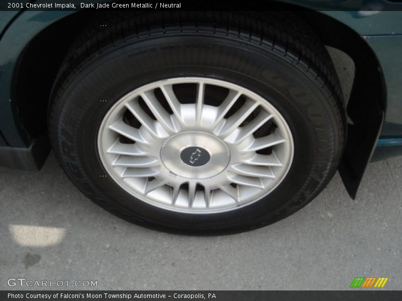 Dark Jade Green Metallic / Neutral 2001 Chevrolet Impala