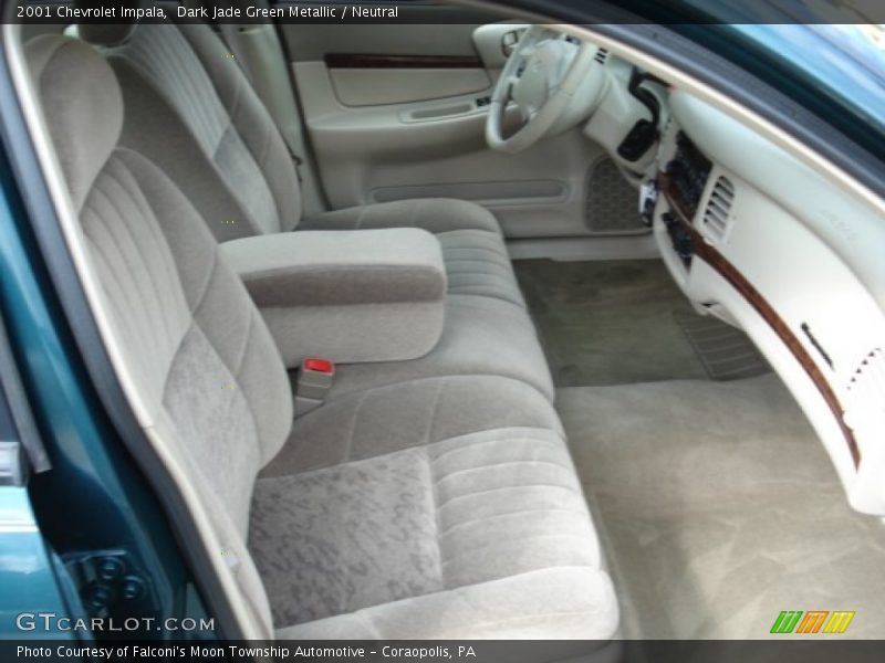 Dark Jade Green Metallic / Neutral 2001 Chevrolet Impala