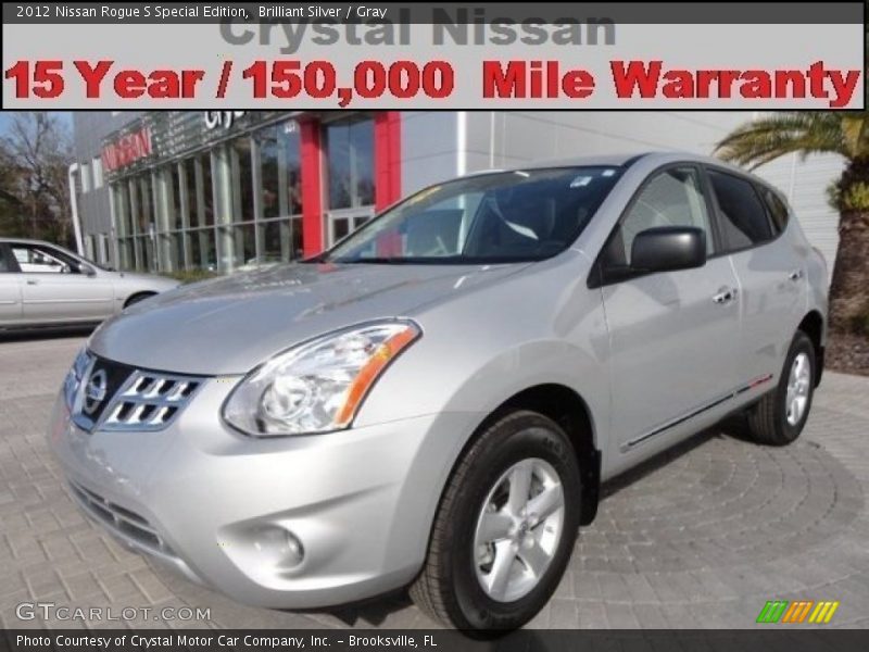 Brilliant Silver / Gray 2012 Nissan Rogue S Special Edition