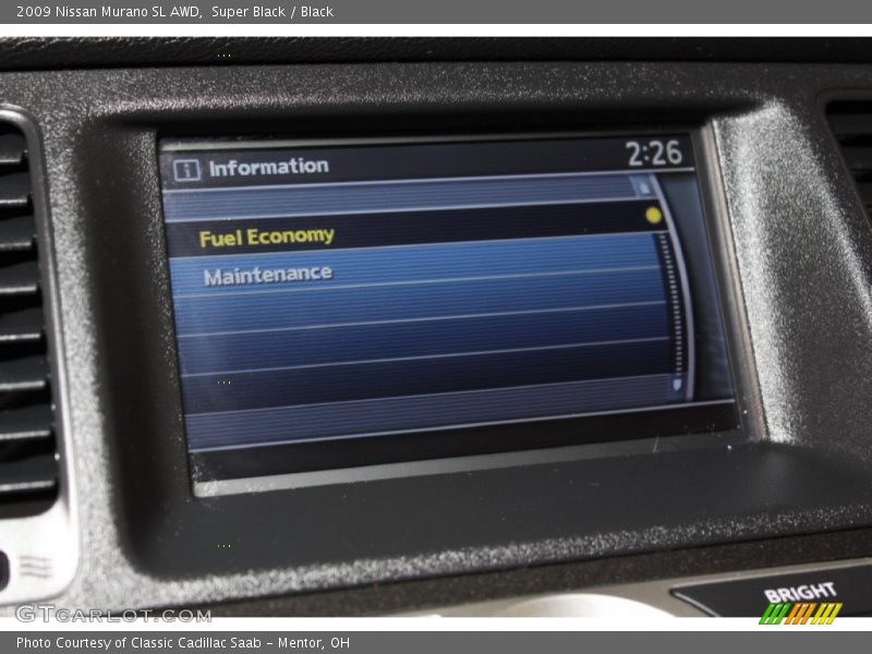Super Black / Black 2009 Nissan Murano SL AWD