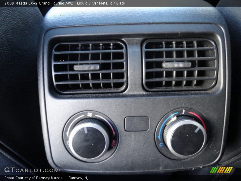 Liquid Silver Metallic / Black 2009 Mazda CX-9 Grand Touring AWD