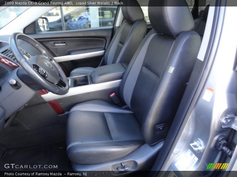 Liquid Silver Metallic / Black 2009 Mazda CX-9 Grand Touring AWD