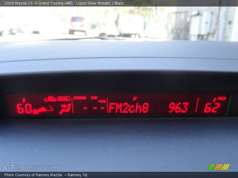Liquid Silver Metallic / Black 2009 Mazda CX-9 Grand Touring AWD