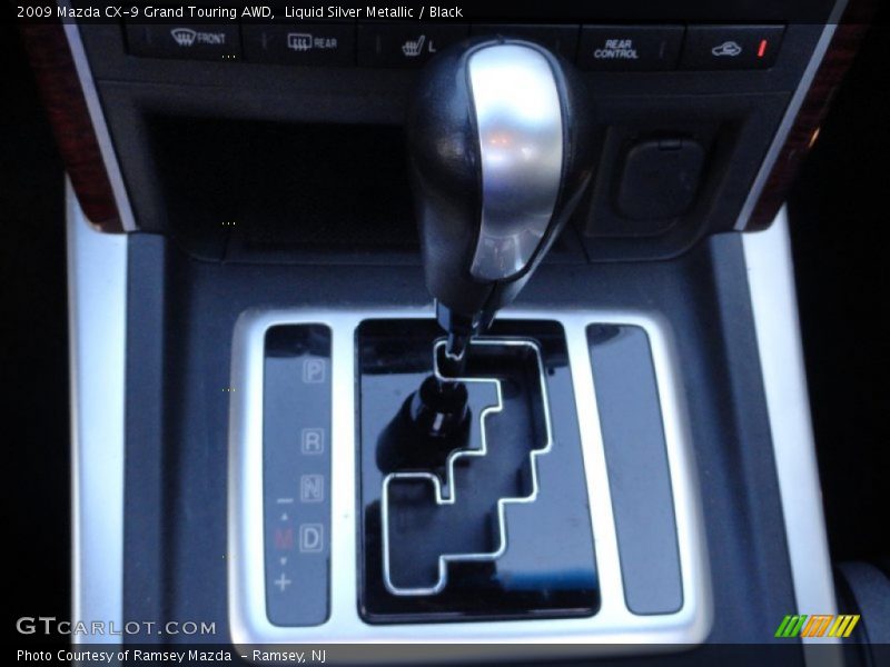 Liquid Silver Metallic / Black 2009 Mazda CX-9 Grand Touring AWD