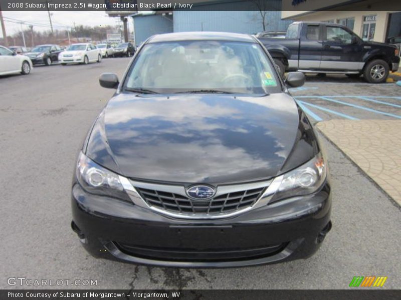 Obsidian Black Pearl / Ivory 2008 Subaru Impreza 2.5i Wagon