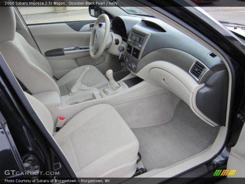 Obsidian Black Pearl / Ivory 2008 Subaru Impreza 2.5i Wagon